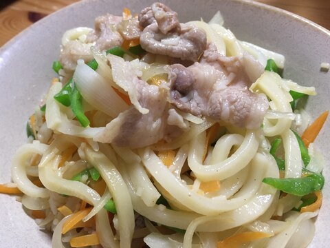 白だしde焼きうどん